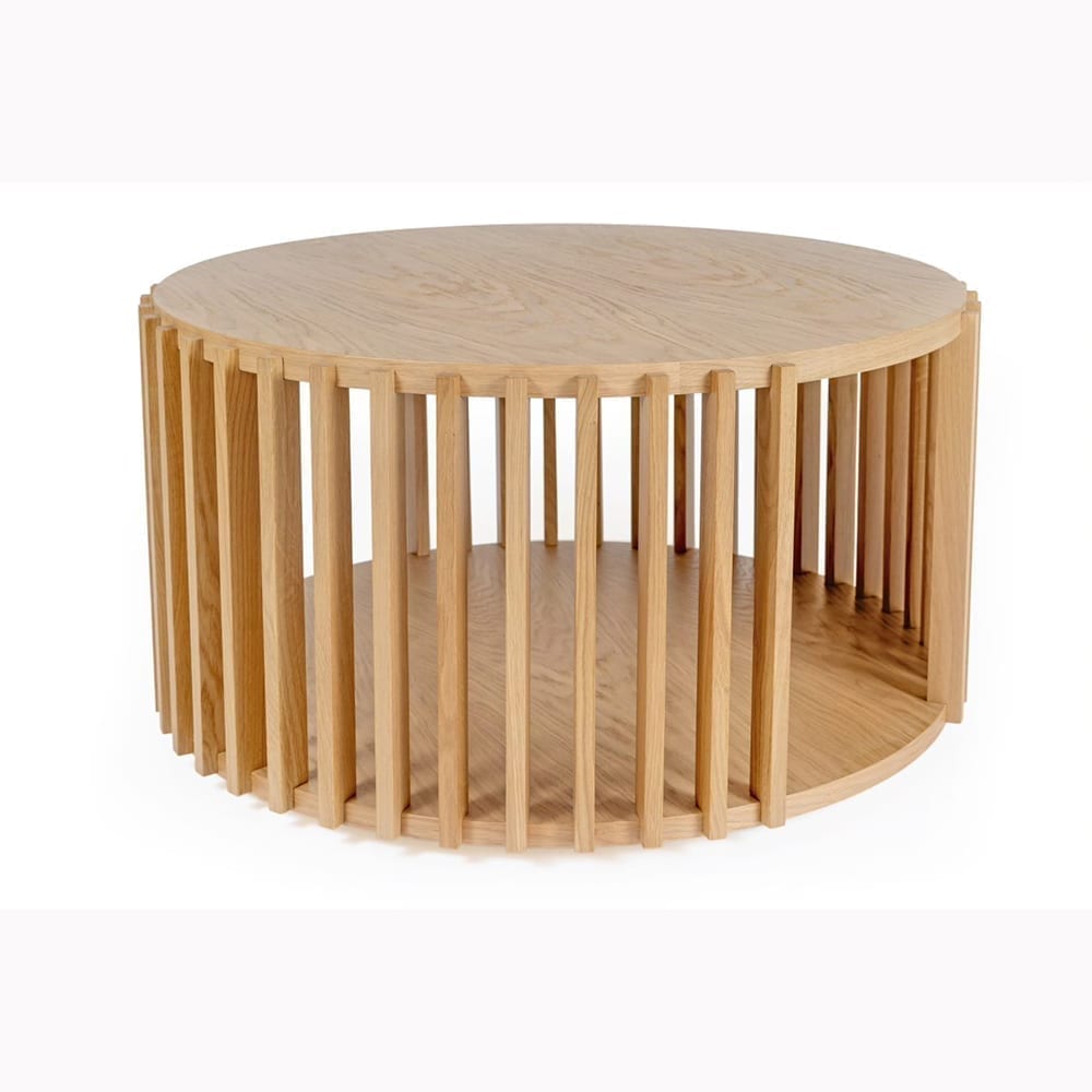 Drum sohvapöytä, halk. 83 ja kork. 42 cm, tammea, Woodman, happyhomestore.fi