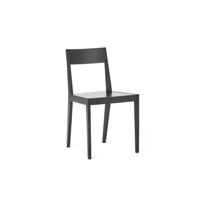 Tainus -tuoli, koivu/musta petsi, Juha Mäkelä design.