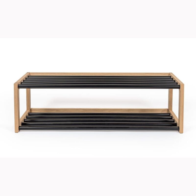 Slussen kenkäteline, runko tammea/musta metalli, Woodman.