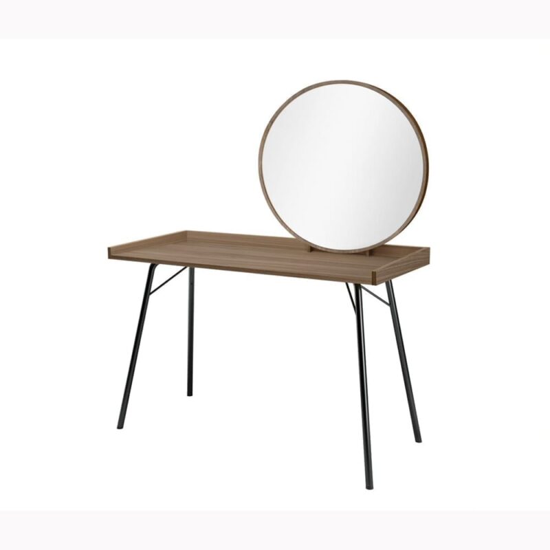 Rayburn kampauspöytä + peili, pähkinä, Woodman, happyhomestore.fi