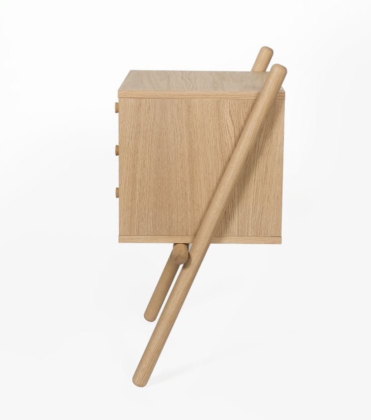 wiru yöpöytä, tammea 3D - Image 3