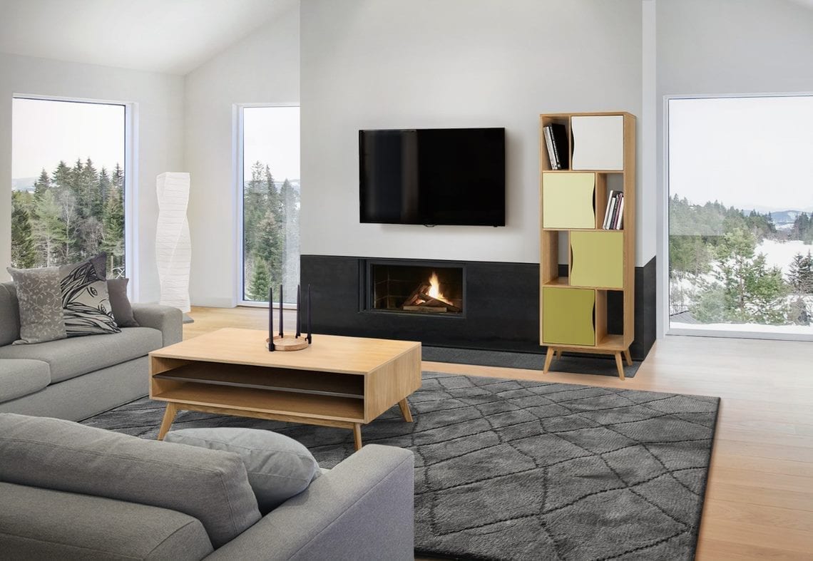 Avon kirjahylly (kapea), Olive - Image 6