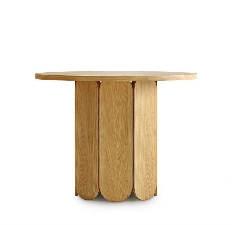 Soft ruokapöytä, halkaisija 98 cm, tammea - Image 2