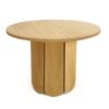 Soft ruokapöytä, halk.98 cm, tammiviilutettua MDF-levyä, Woodman.