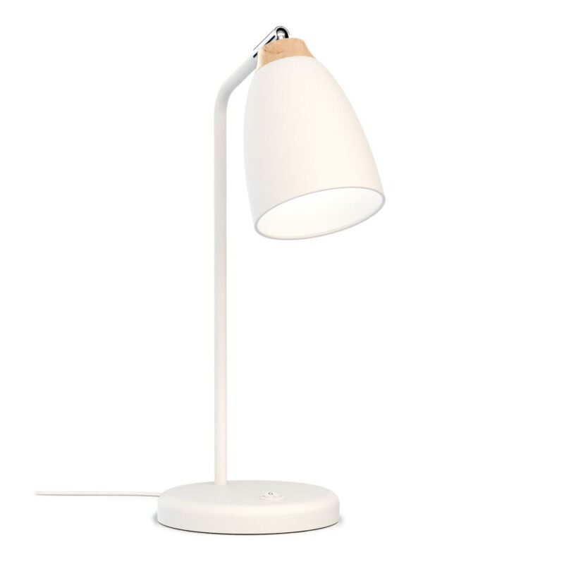 Houston pöytävalaisin, runko ja varjostin mustaksi maalattua terästä. Kaunis ja tehokas pöytävalaisin.