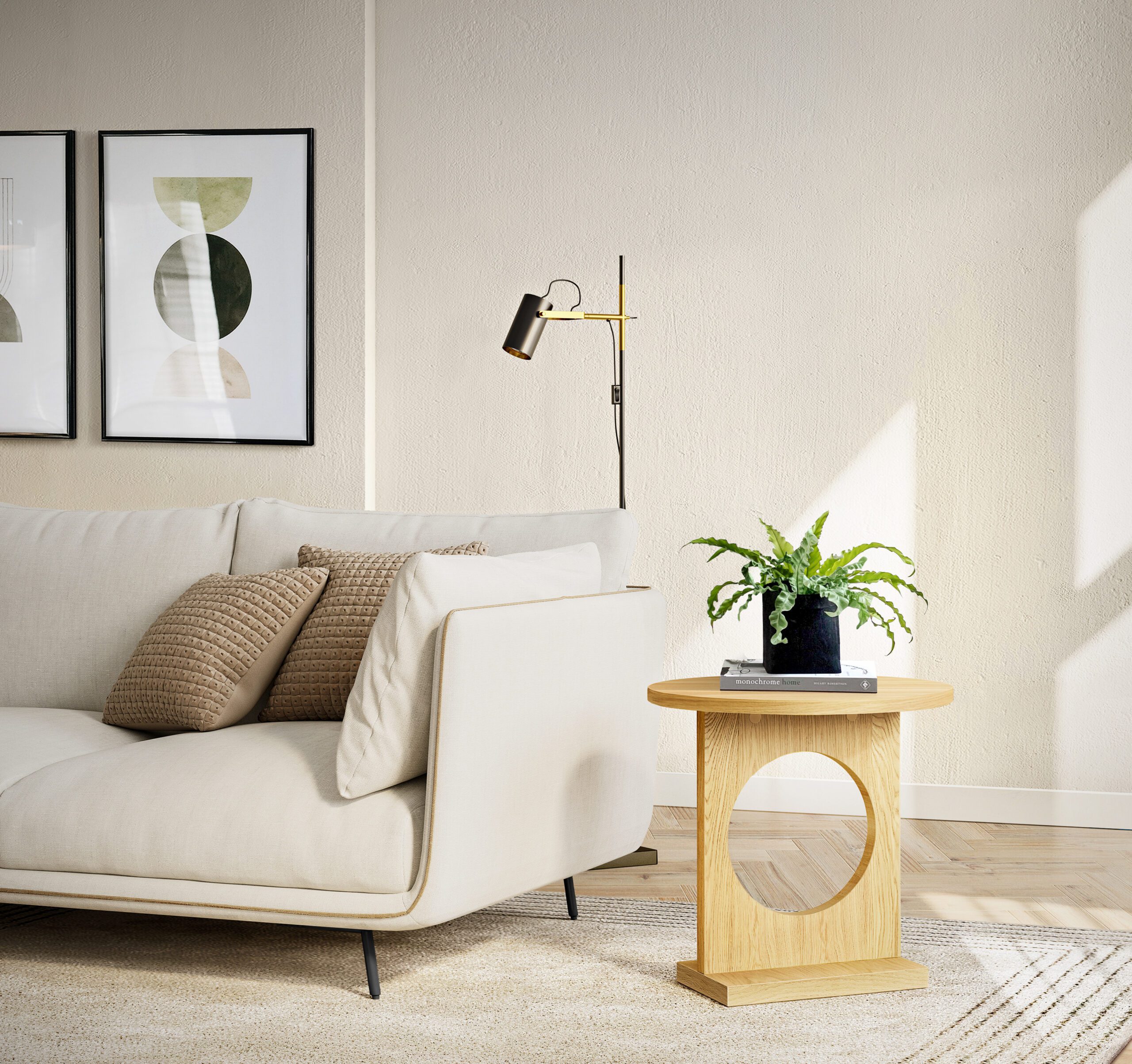 Bau sivupöytä, tammea - Image 8