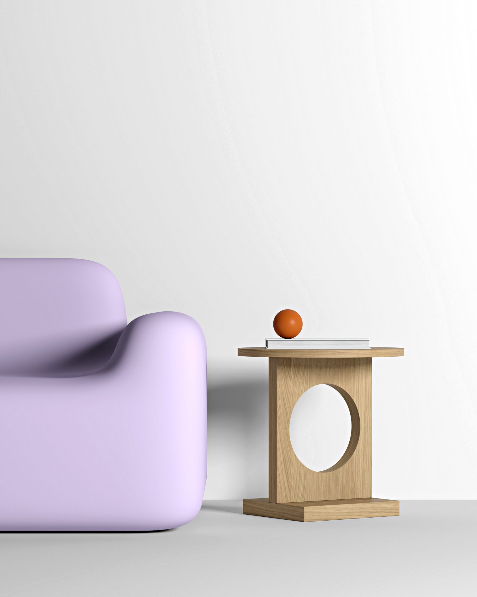 Bau sivupöytä, tammea - Image 6