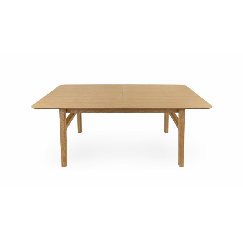 Butterfly jatkettava pöytä, 180(220)x90 cm. Tammiviilutettu pöytälevy, jalat massiivitammea.