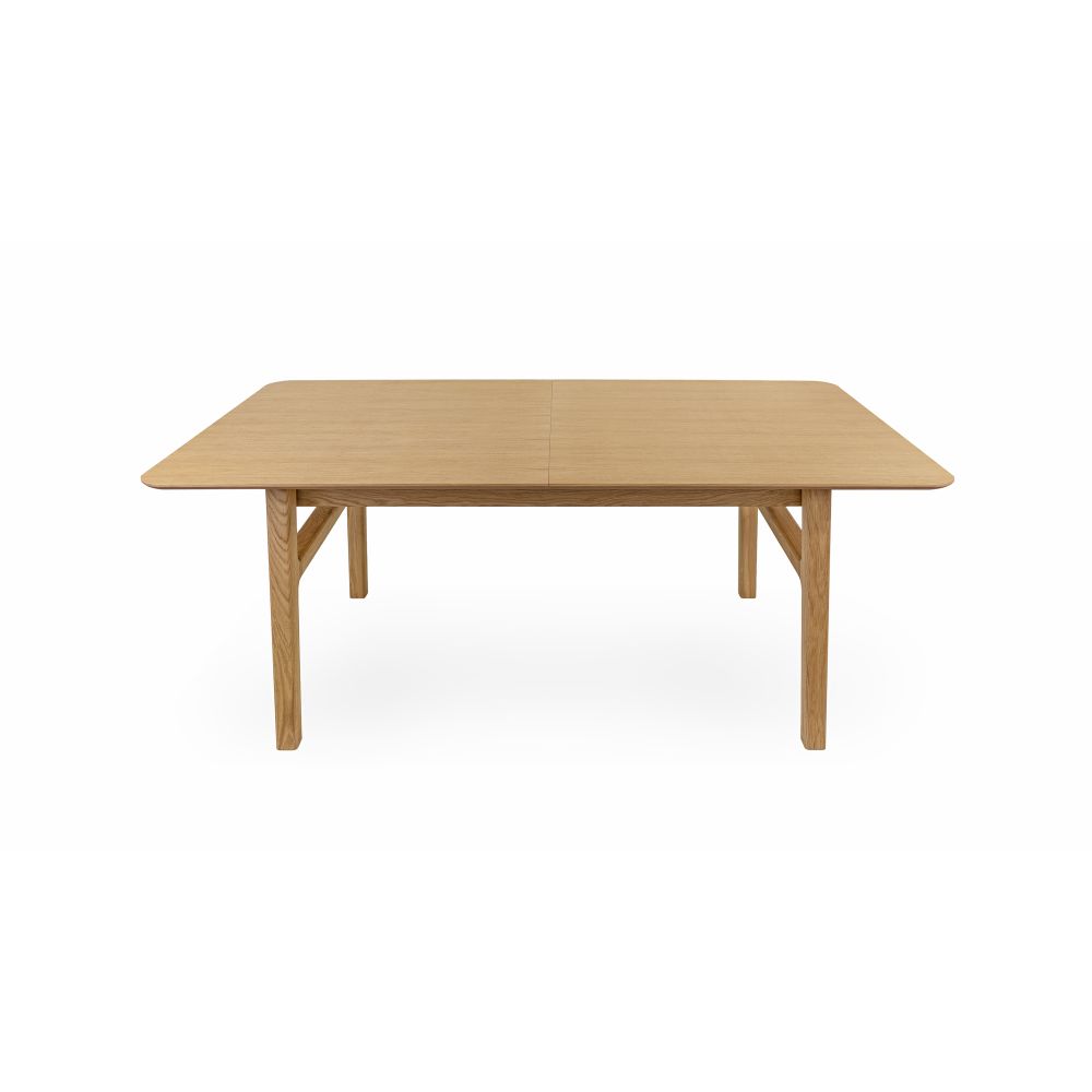 Butterfly jatkettava pöytä, 180(220)x90 cm. Tammiviilutettu pöytälevy, jalat massiivitammea.