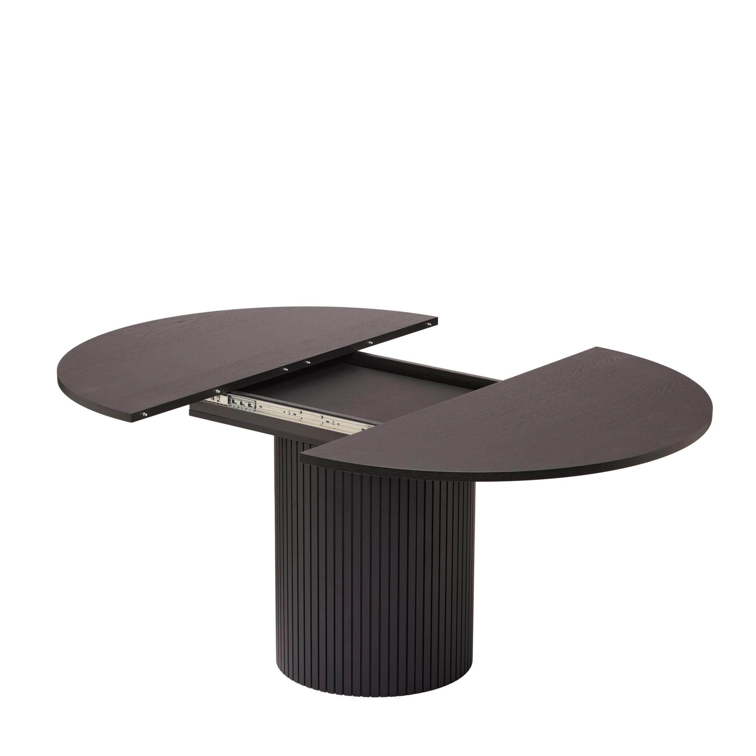 Toscana, jatkettava ruokapöytä 120, tammea, musta - Image 4