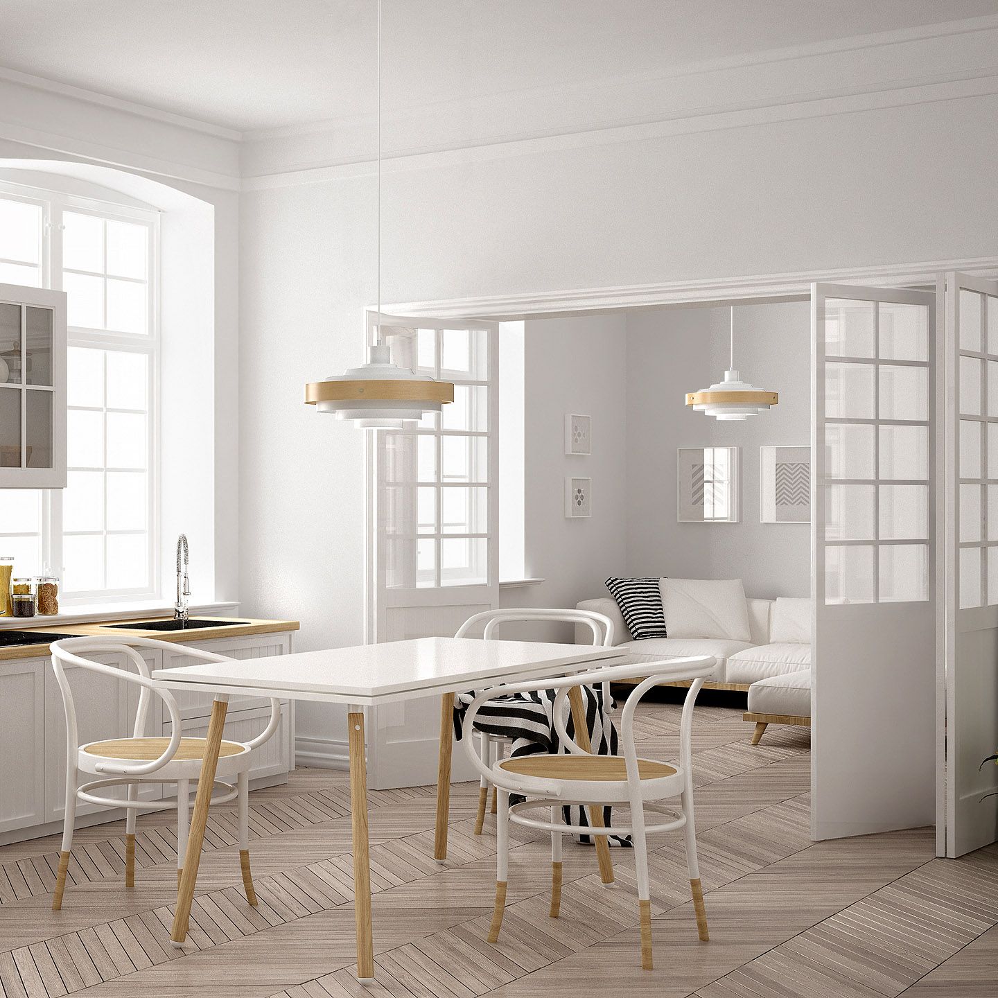 Valaisin Grönlund - Tradition riippuvalaisin, valkoinen - Image 5